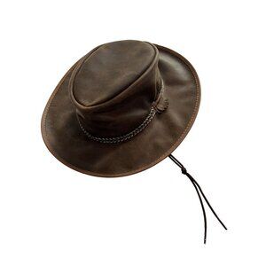Overland Rancher Crushable Oiled-Leather Cowboy Hat in Copper 2